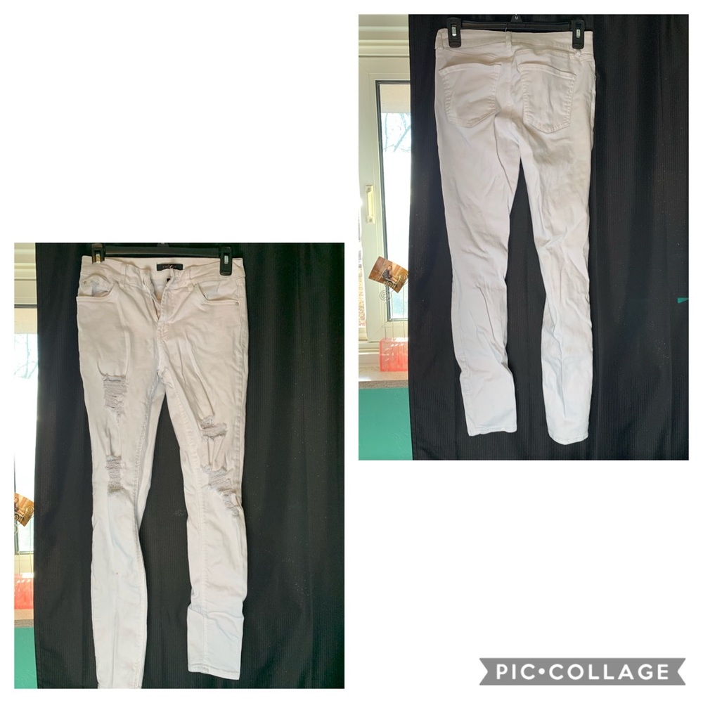white jeans